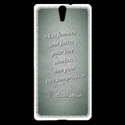 Coque Sony Xperia C5 Femmes comprises Vert Citation Oscar Wilde