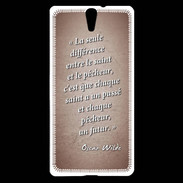 Coque Sony Xperia C5 Saint pêcheur Rouge Citation Oscar Wilde
