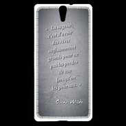 Coque Sony Xperia C5 Sagesse rêves Noir Citation Oscar Wilde