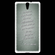 Coque Sony Xperia C5 Sagesse rêves Vert Citation Oscar Wilde