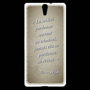 Coque Sony Xperia C5 Société rêveur Sepia Citation Oscar Wilde