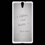 Coque Sony Xperia C5 Définir Gris Citation Oscar Wilde