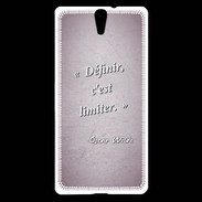 Coque Sony Xperia C5 Définir Rose Citation Oscar Wilde