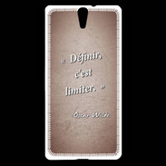 Coque Sony Xperia C5 Définir Rouge Citation Oscar Wilde