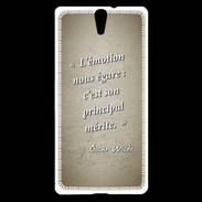 Coque Sony Xperia C5 Emotion égarée Sepia Citation Oscar Wilde