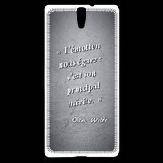 Coque Sony Xperia C5 Emotion égarée Noir Citation Oscar Wilde