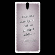Coque Sony Xperia C5 Emotion égarée Rose Citation Oscar Wilde