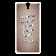 Coque Sony Xperia C5 Emotion égarée Rouge Citation Oscar Wilde