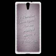 Coque Sony Xperia C5 Emotion égarée Violet Citation Oscar Wilde