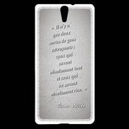 Coque Sony Xperia C5 Gens attrayants Gris Citation Oscar Wilde
