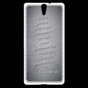 Coque Sony Xperia C5 Gens attrayants Noir Citation Oscar Wilde