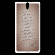 Coque Sony Xperia C5 Gens attrayants Rouge Citation Oscar Wilde