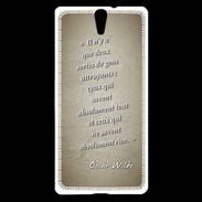 Coque Sony Xperia C5 Gens attrayants Sepia Citation Oscar Wilde