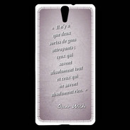Coque Sony Xperia C5 Gens attrayants Rose Citation Oscar Wilde