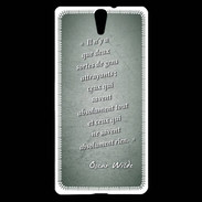 Coque Sony Xperia C5 Gens attrayants Vert Citation Oscar Wilde