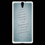 Coque Sony Xperia C5 Gens attrayants Turquoise Citation Oscar Wilde