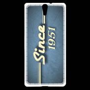 Coque Sony Xperia C5 Since 1951 Bleu