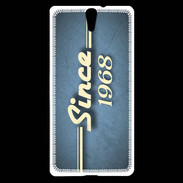 Coque Sony Xperia C5 Since 1968 Bleu