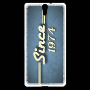 Coque Sony Xperia C5 Since 1974 Bleu