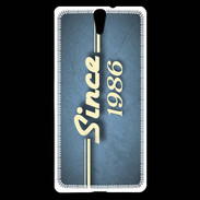 Coque Sony Xperia C5 Since 1986 Bleu
