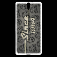 Coque Sony Xperia C5 Since crane gris 1964