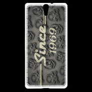 Coque Sony Xperia C5 Since crane gris 1969