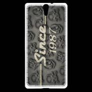 Coque Sony Xperia C5 Since crane gris 1987