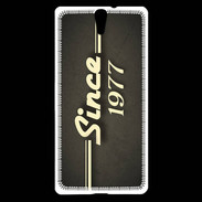 Coque Sony Xperia C5 Since 1977 gris