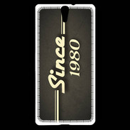 Coque Sony Xperia C5 Since 1980 gris