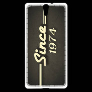 Coque Sony Xperia C5 Since 1974 gris