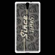 Coque Sony Xperia C5 Since crane gris 1995