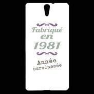 Coque Sony Xperia C5 Fabriqué en 1981 ZG