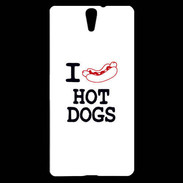 Coque Sony Xperia C5 I love Hot Dogs