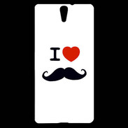 Coque Sony Xperia C5 I love Moustache