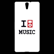 Coque Sony Xperia C5 I love Music