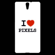 Coque Sony Xperia C5 I love Pixels