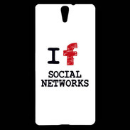 Coque Sony Xperia C5 I love Social Net