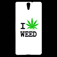 Coque Sony Xperia C5 I love Weed