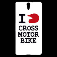 Coque Sony Xperia C5 i love Cross Motor