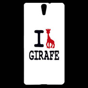 Coque Sony Xperia C5 I love Girafe