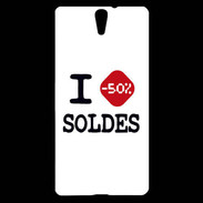 Coque Sony Xperia C5 I love Soldes