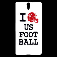 Coque Sony Xperia C5 I love US Football
