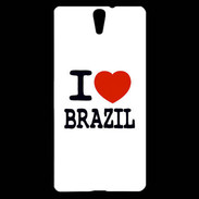 Coque Sony Xperia C5 I love Brazil