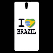 Coque Sony Xperia C5 I love Brazil 2