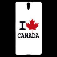 Coque Sony Xperia C5 I love Canada 2