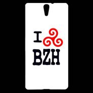 Coque Sony Xperia C5 I love BZH 2