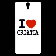 Coque Sony Xperia C5 I love Croatia