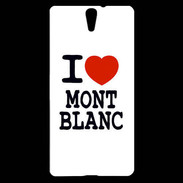 Coque Sony Xperia C5 I love Mont Blanc
