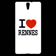 Coque Sony Xperia C5 I love Rennes