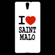 Coque Sony Xperia C5 I love Saint Malo